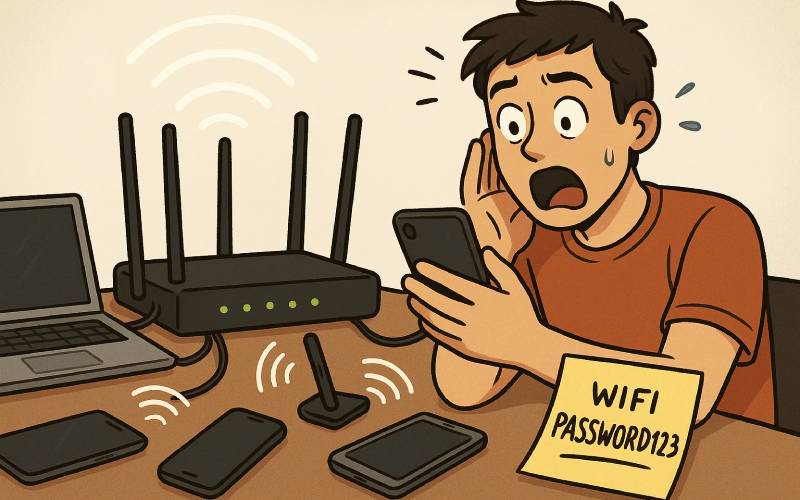 استفاده از اینترنت مشترک توسط دیگران Wi-Fi