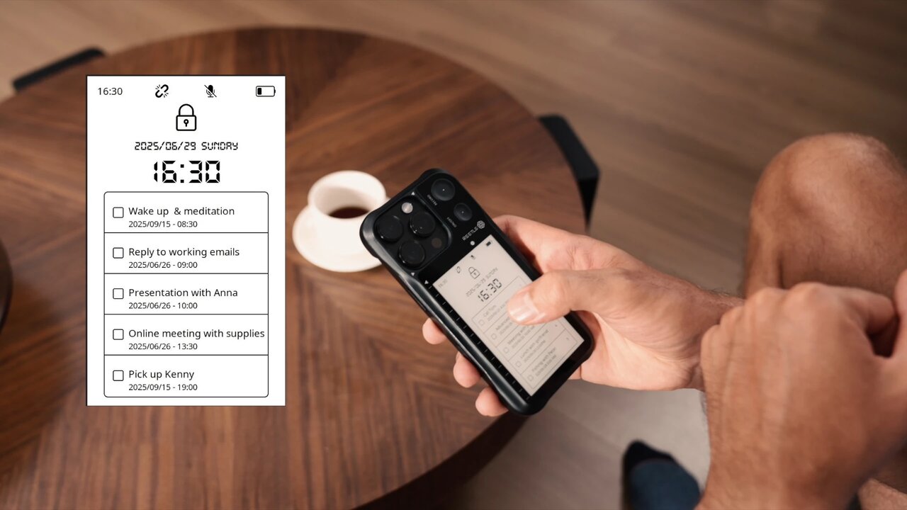 تبدیل گوشی به یک مرکز بهره‌وری مجهز به E Ink و هوش مصنوعی، تنها با یک قاب!