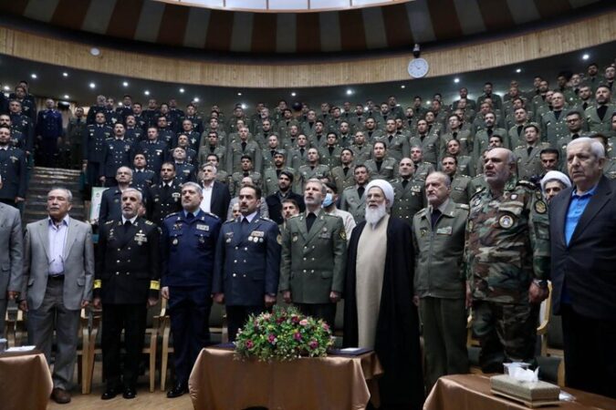 برگزاری آیین دانش‌آموختگی دانشجویان مدیریت دفاعی دافوس ارتش